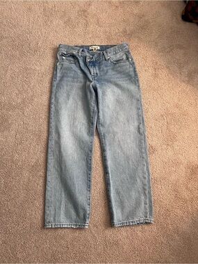 Madewell Low Slung Straight Jean Petite length